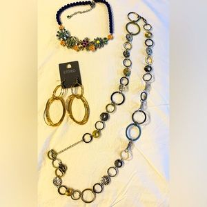 Jewelry Bundle Lia Sophia Necklaces and Etereo Earrings